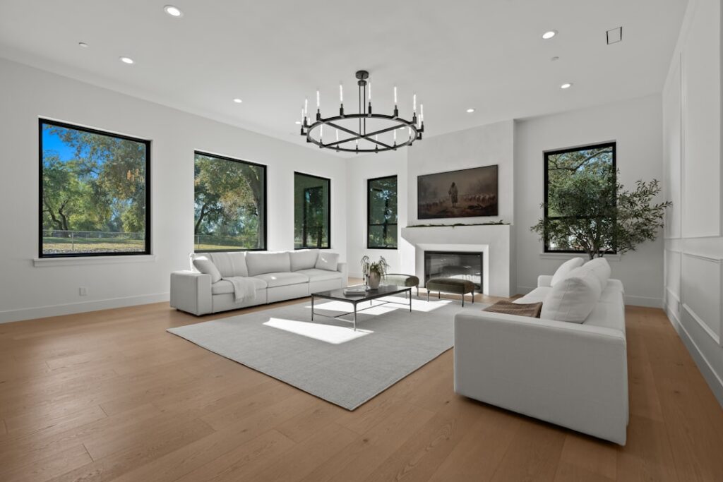 Anderson Tuftex premium hardwood flooring in an elegant home interior