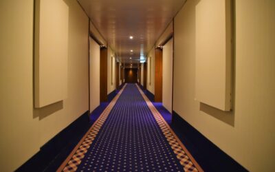Durable flooring in a busy home hallway with natural light