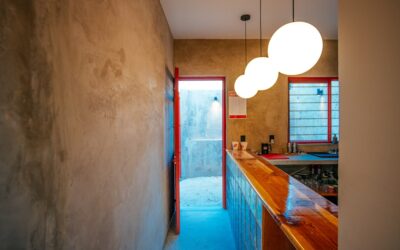 Waterproof laminate flooring installed in a modern kitchen with water-resistant sealed edges