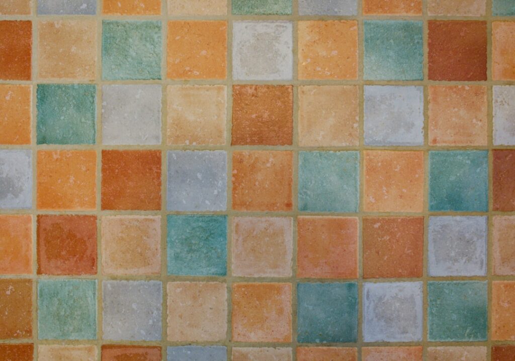 Ceramic tile flooring in a bright modern kitchen