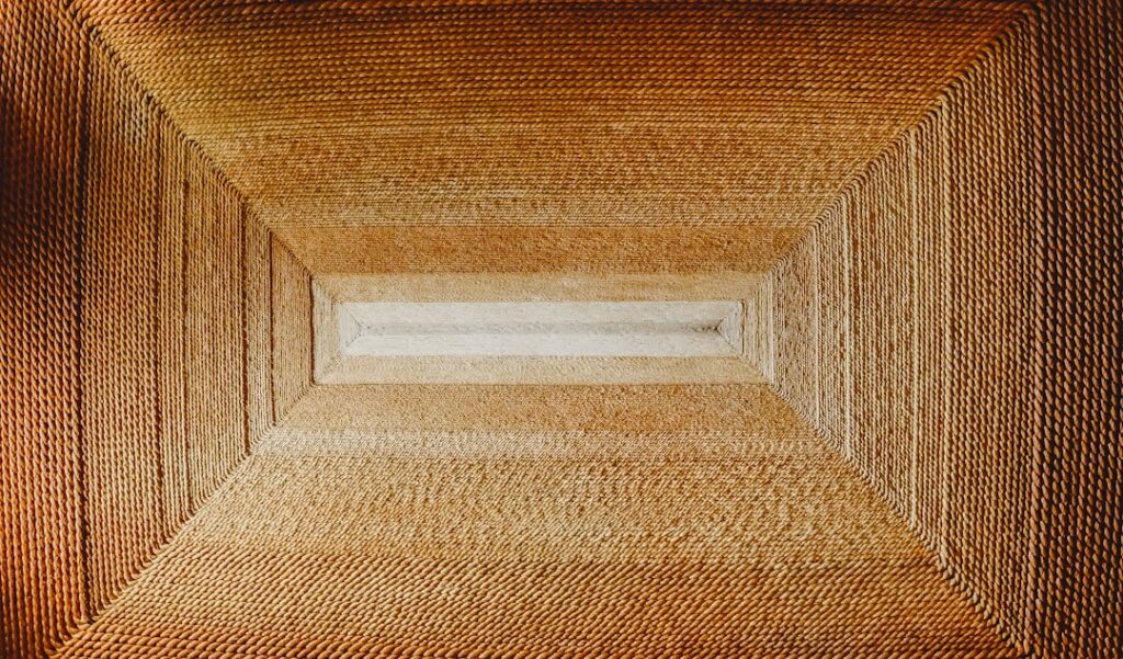 Cork flooring in a living room