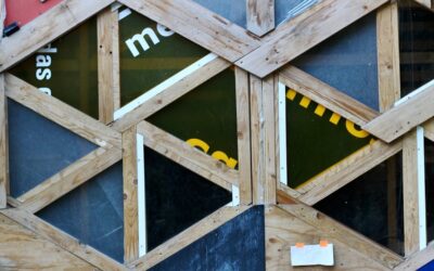 Floor joists spaced at regular intervals during home construction