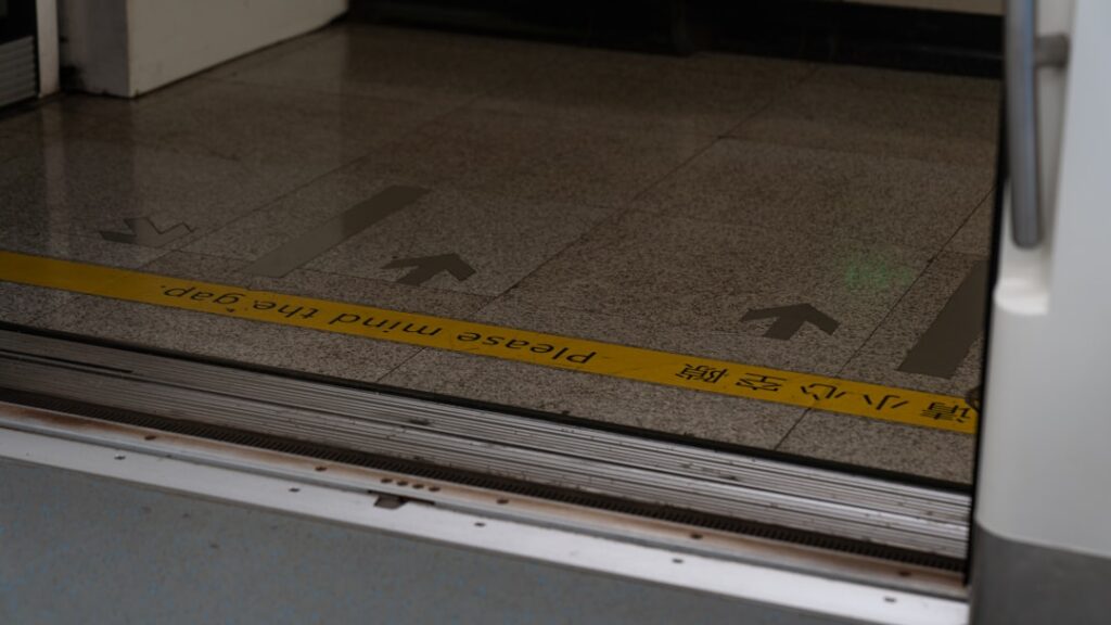 Garage door threshold seal installed along the bottom of a residential garage door