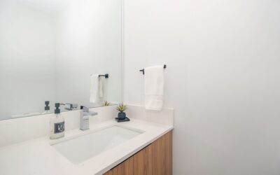 Clean grout lines on tile flooring