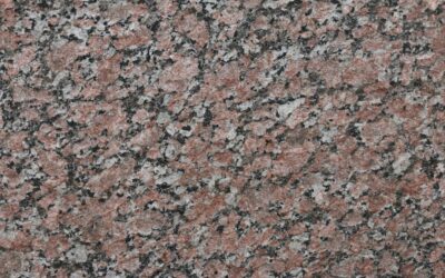 Close-up of leathered granite surface showing textured matte finish with natural stone character