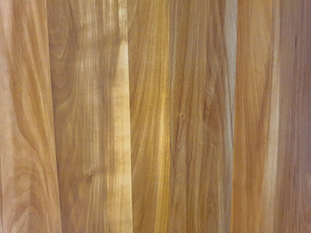Modern bathroom with waterproof vinyl plank flooring installed