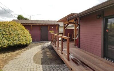 Outdoor patio with flooring