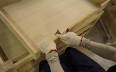 Plywood subfloor panels installed over floor joists in new construction