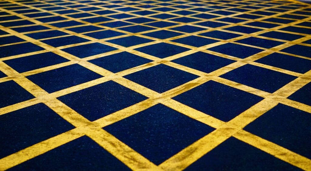 PVC flooring tiles installed in a clean modern space