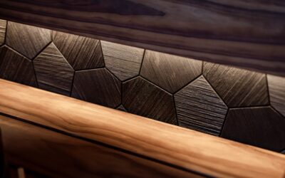Rigid core vinyl plank flooring being installed in a modern living room