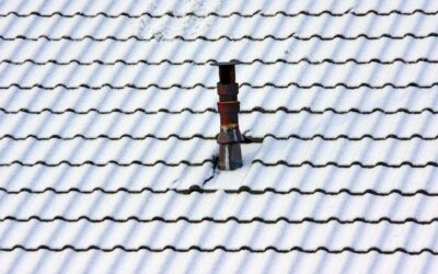 Roll roofing material being installed on a low-slope residential roof