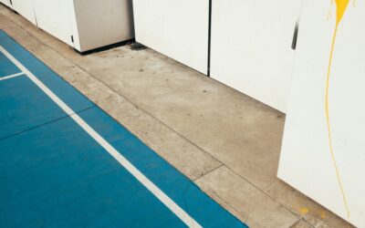 Rubber flooring in a gym