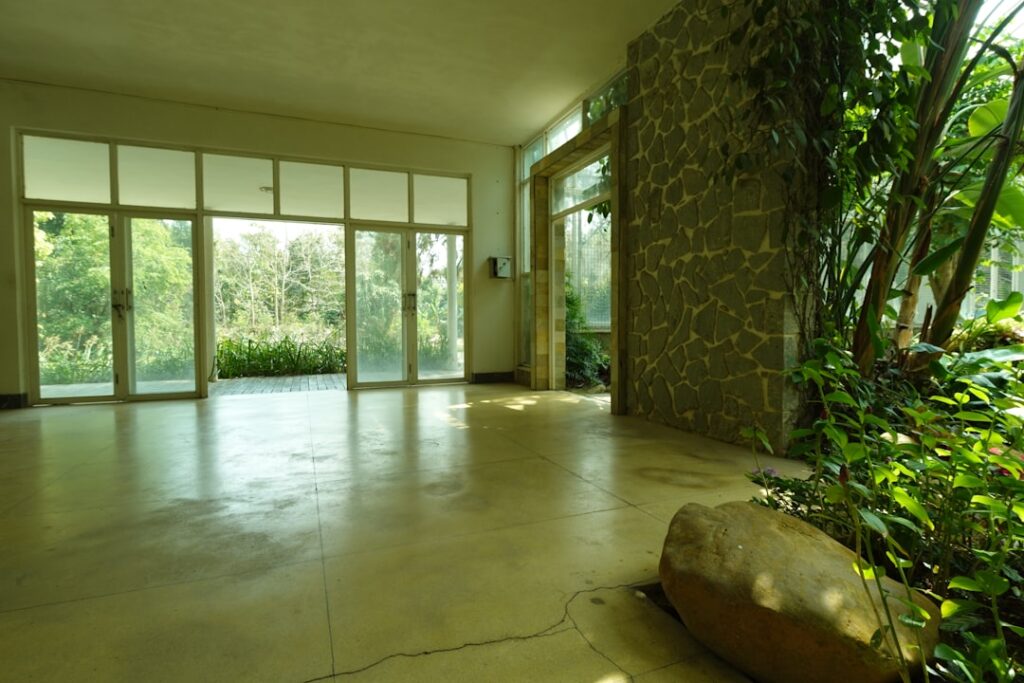 Natural stone flooring