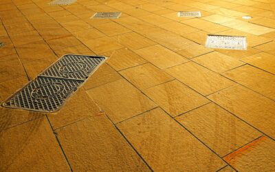 Travertine tile flooring