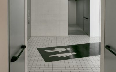 Stylish waterproof vinyl flooring in a modern bathroom