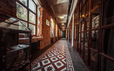 Vintage 9x9 inch floor tiles commonly associated with asbestos-containing materials