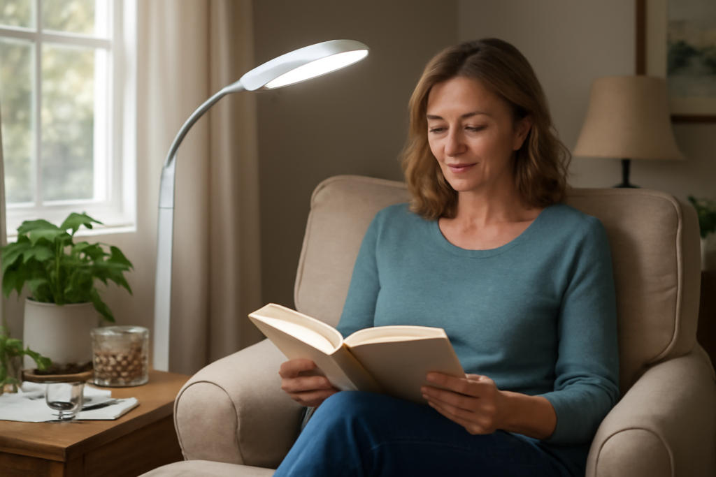 OttLite Floor Lamp: Bright, Natural Light for Reading and Crafts