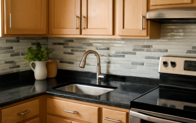 Backsplash Ideas for Black Granite Countertops and Maple Cabinets