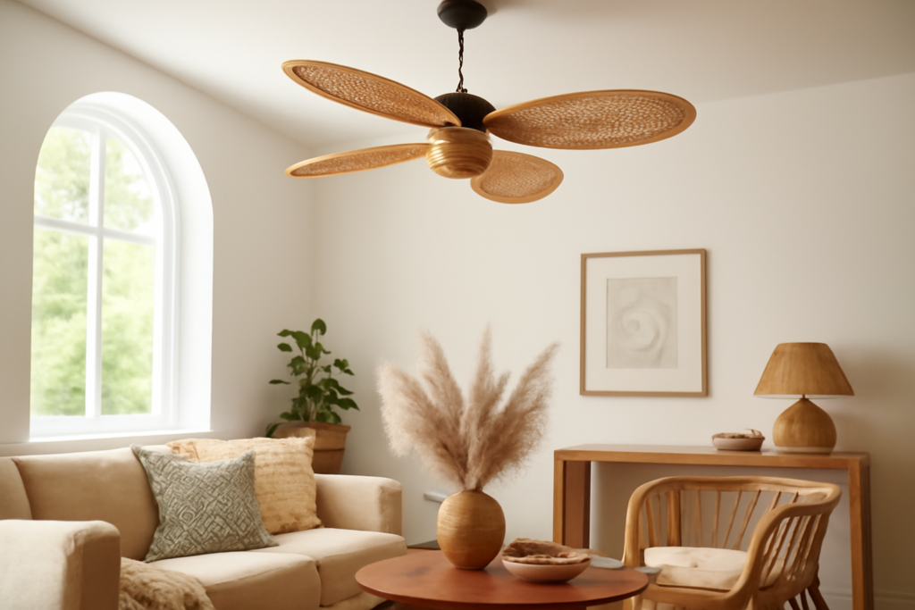 Boho Ceiling Fan: Rattan, Woven, and Wood Picks That Still Move Air