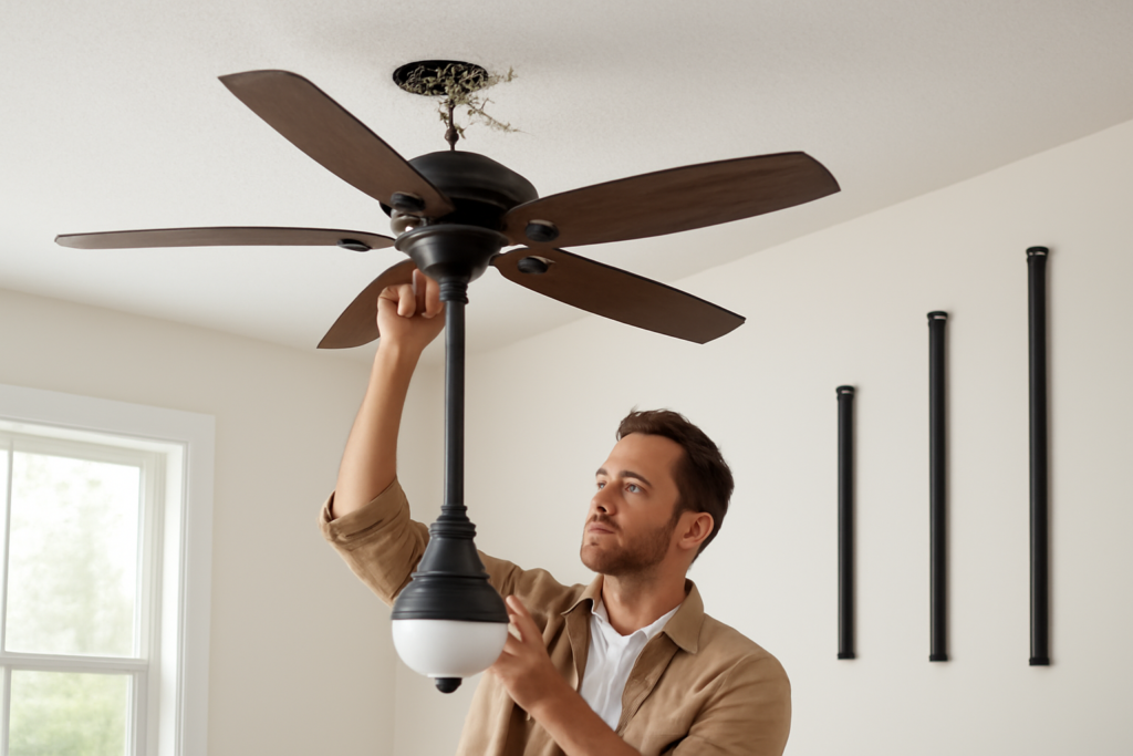 Ceiling Fan Downrod: Length Chart and Install