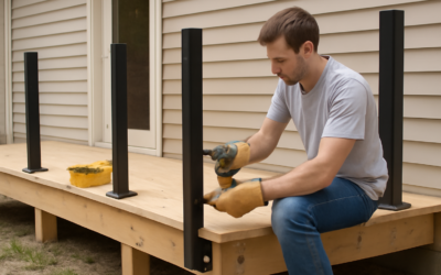 Mounting Deck Railing Posts Outside the Rim Joist