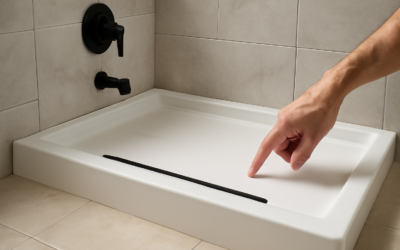 Delta EverEdge Shower Base: Line Guide