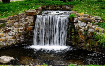 Small Corner Yard Waterfall Pond Ideas
