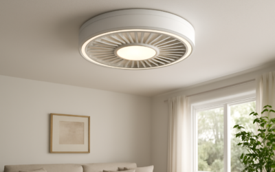Enclosed Ceiling Fan: Flush Covered-Blade Options