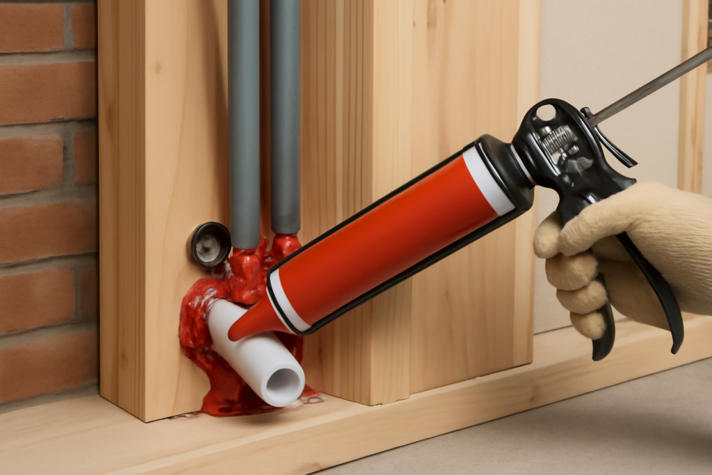 Firestop Caulk: Where Code Requires It and How to Apply