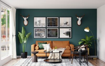 Green Wall Living Room: Design Ideas