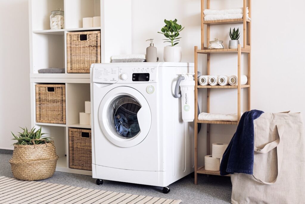Laundry Room With a Stacked Washer Dryer: Ideas