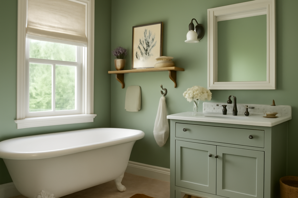 Sage Green Farmhouse Bathroom: Design Ideas