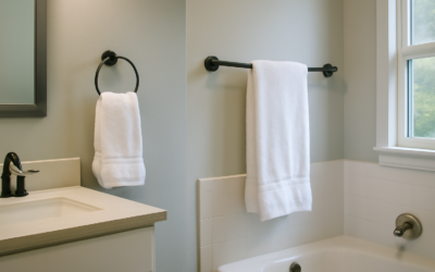 Where to Hang Towel Bars in a Bathroom