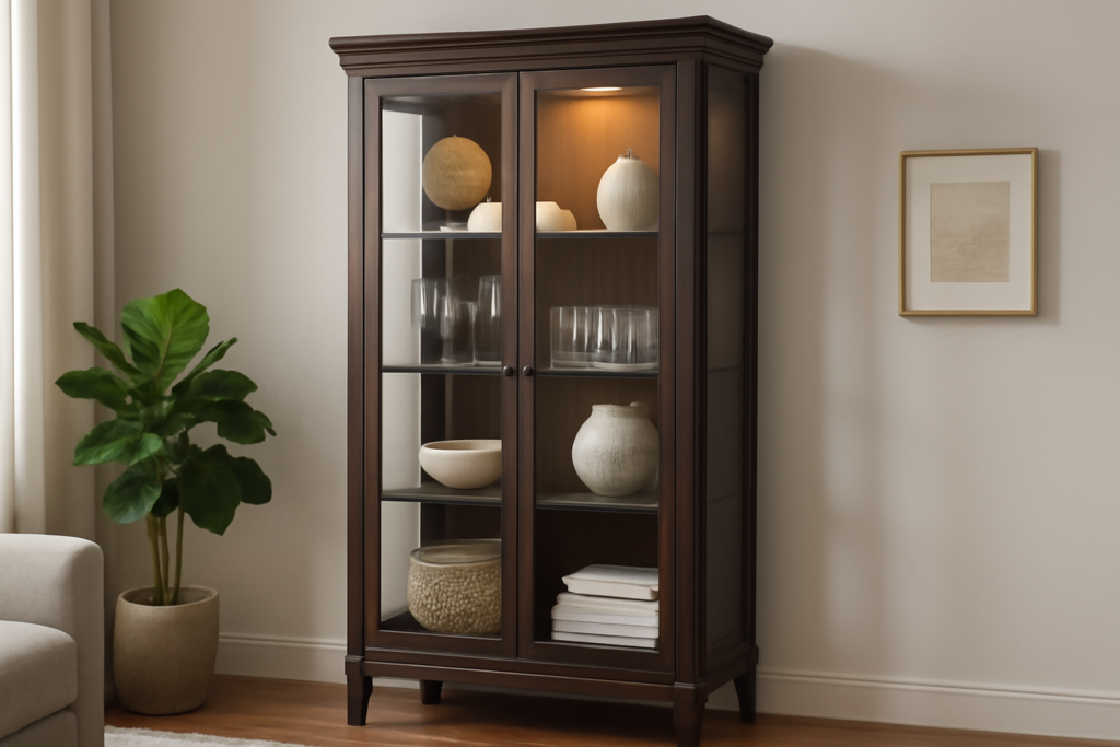 Curio Cabinet with Glass Doors: How to Choose, Light, and Style One