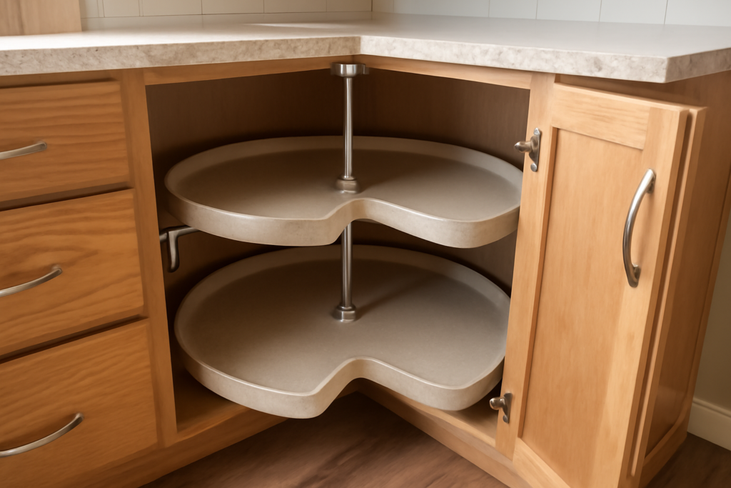 Lazy Susan Cabinet Hardware: Making Corner Cabinets Work