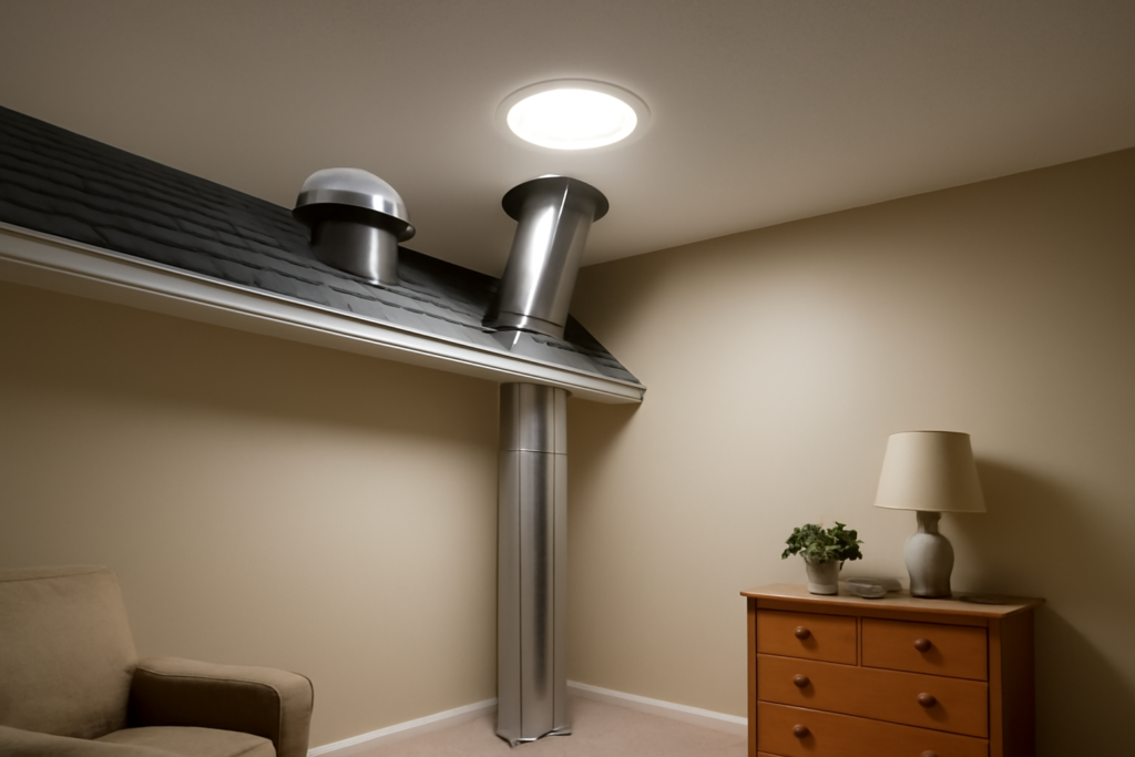 Sun Tunnel Skylight: Daylight for Rooms That Have None