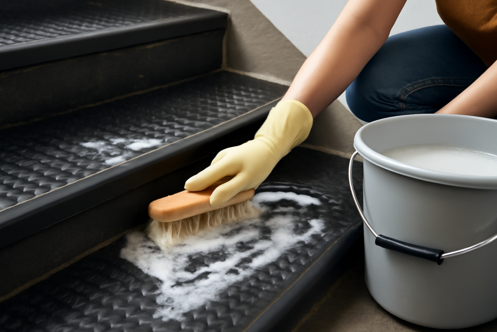 How to Clean Rubber Stair Treads
