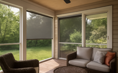 Screen Panel for Porch: Framed, Track and Roll-Down Systems