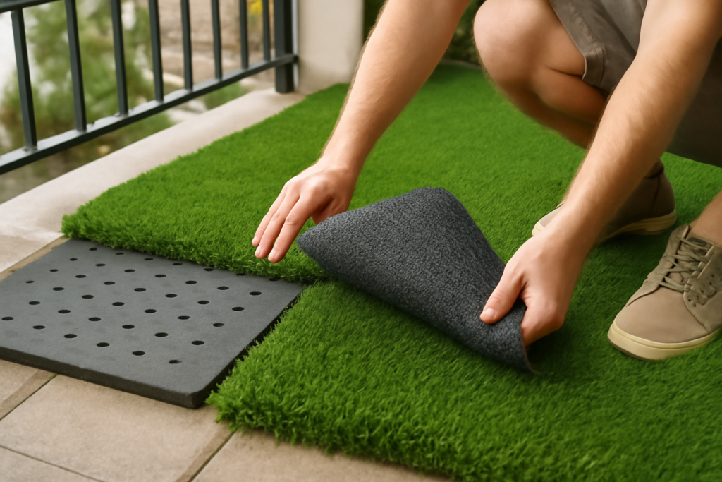 Artificial Grass for Balcony: Drainage, Weight and Fitting