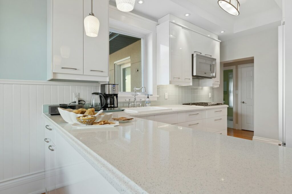 Calacatta Quartzite Countertops: Marble Look, Tougher Stone