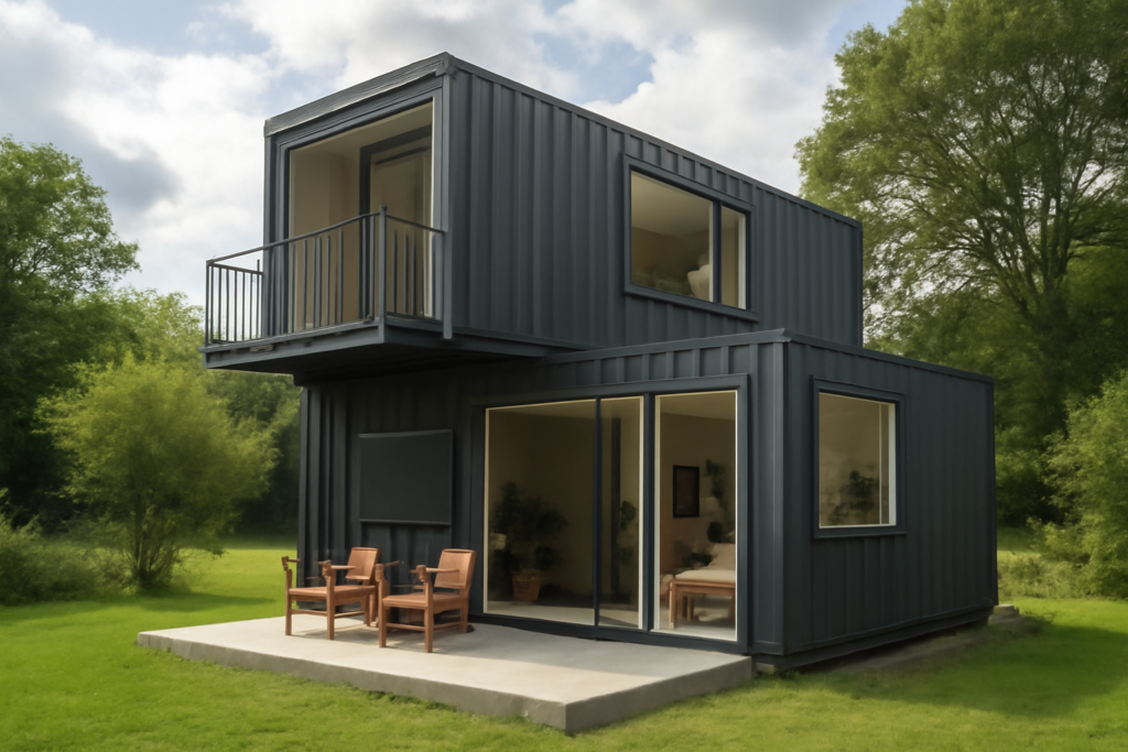 Two Story Container Home: Stacking, Spans and Openings